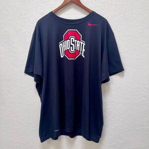 Nike Dri‎ Fit Ohio State Buckeyes T Shirt Mens 3XL Black Athletic Cut